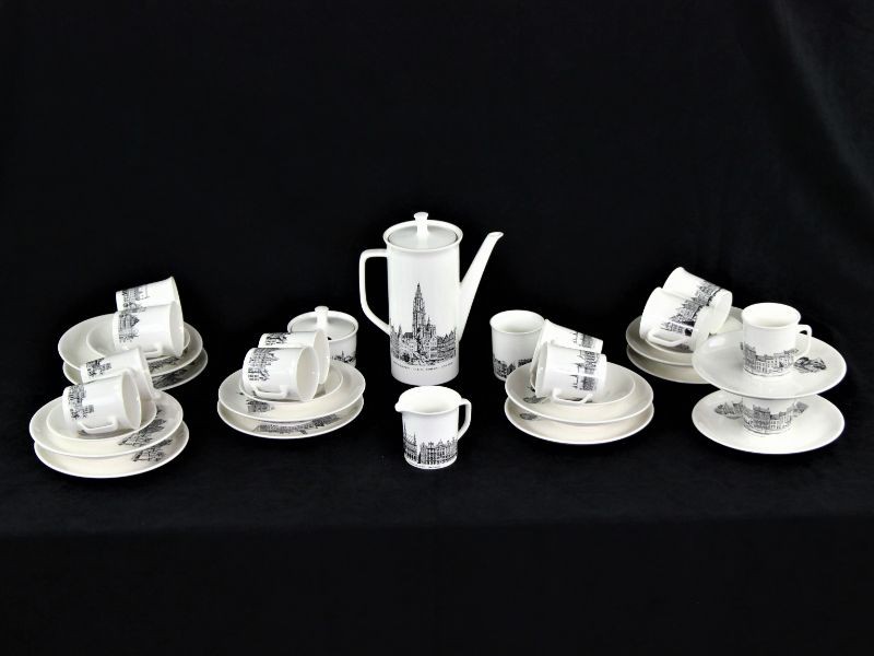 Villeroy & Boch - vintage koffieservies Belgische steden